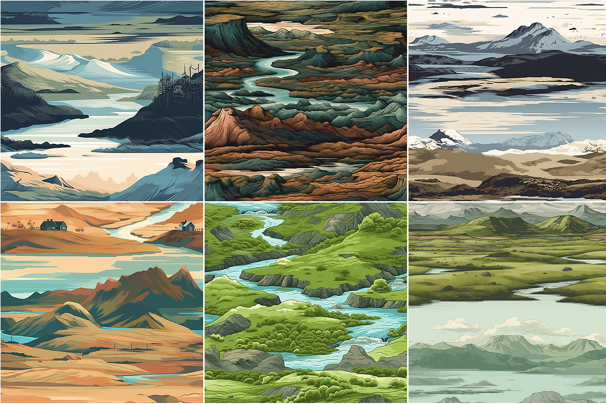 Iceland - Artful Seamless Patterns, a Pattern Graphic by Pixel Perfect Patterns (Photo 9 of 9)