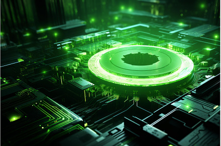 Quantum computing processor sending, a Technology Photo by Ylivdesign