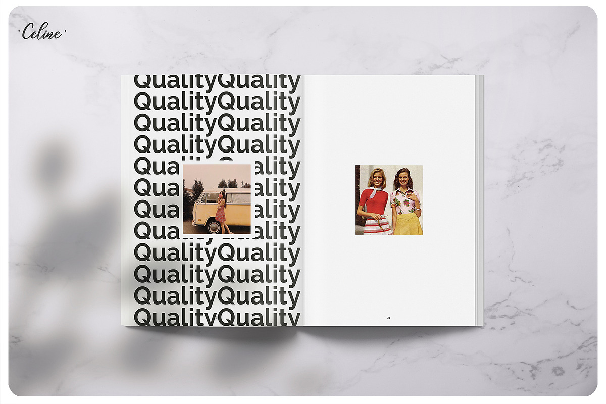 PIXEL Lookbook Memories Template, a Magazine Template by Celine Studio (Photo 6 of 9)