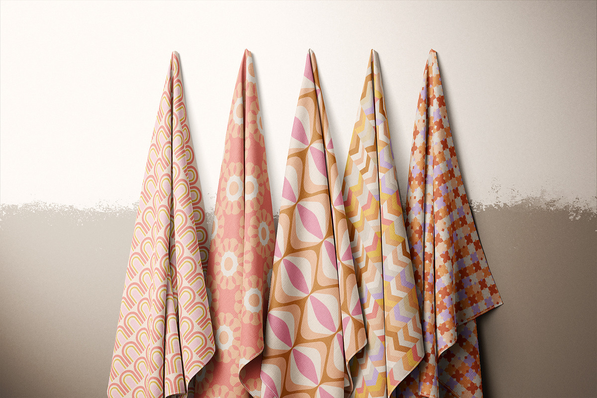 42 Groovy Retro Summer Patterns, a Pattern Graphic by Jennadesigns (Photo 13 of 21)
