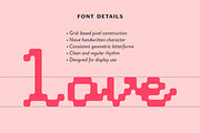 Tiny Secret Naive Pixel Art Script, a Script Font by Struvictory.art (Thumbnail 5 of 8)