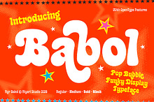 Babol – Pop Groovy Funky Typeface