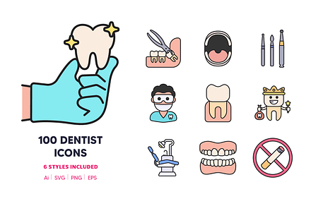 100 Dentist Icons
