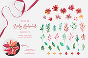 Hand Painted Gouache Holiday Floral, a Seasonal Illustration by By Kerri Ann (Thumbnail 5 of 8)