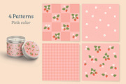 Strawberry Patterns, a Graphic by Nina Bered Illustration (Thumbnail 3 of 5)