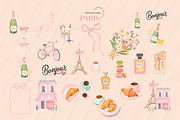 Whimsical Cute Paris Eiffel Clipart, an Illustration by Sunflower Day Love (Thumbnail 5 of 5)