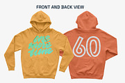 IND4000 Hooded Pullover Mockups, a Shirt Mockup by GraphicHero (Thumbnail 3 of 9)