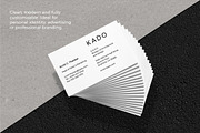 K A D O Business Cards Template, a Business Card Template by Kovy (Thumbnail 10 of 10)