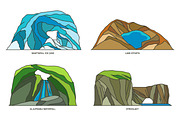 Nature sights of Island in line, an Illustration by GenziWorkshop (Thumbnail 6 of 12)
