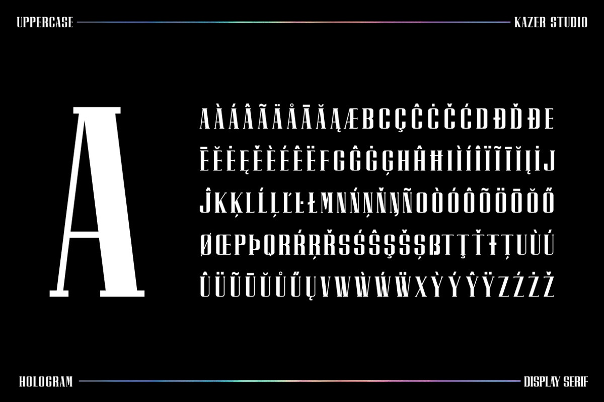 HOLOGRAM - Display Font preview 6