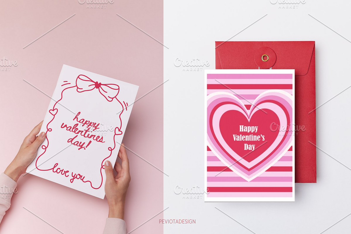 Valentines Day vector illustrations, a Seasonal Illustration by Peviotadesign (Photo 4 of 14)