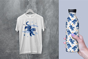 Blue tiger | Vector Collection, an Animal Illustration by katieromanoff_art (Thumbnail 2 of 11)