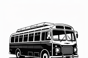 City bus silhouette flat desin, an Illustration by Amazin_art (Thumbnail 2 of 7)