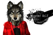 Set wolf portraits .4 styles, an Animal Illustration by art_mouse (Thumbnail 3 of 5)