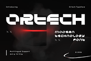 Ortech - Modern Futuristic Font, a Symbol Font by Masyafi Studio (Thumbnail 1 of 8)