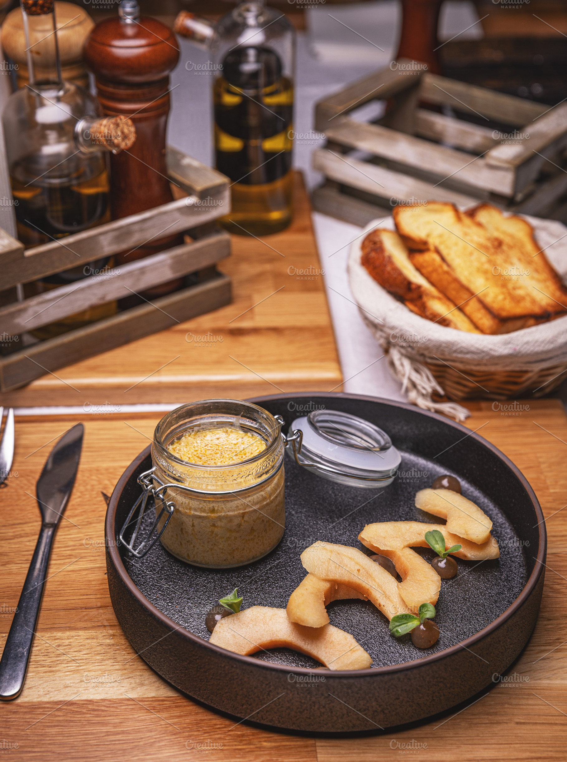 Chicken liver pate with caramelized quince, a Food & Drink Photo by Grafvision photography