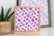 Heart Attack Patterns Collection, a Pattern Graphic by Alex Blogoodf (Thumbnail 3 of 9)
