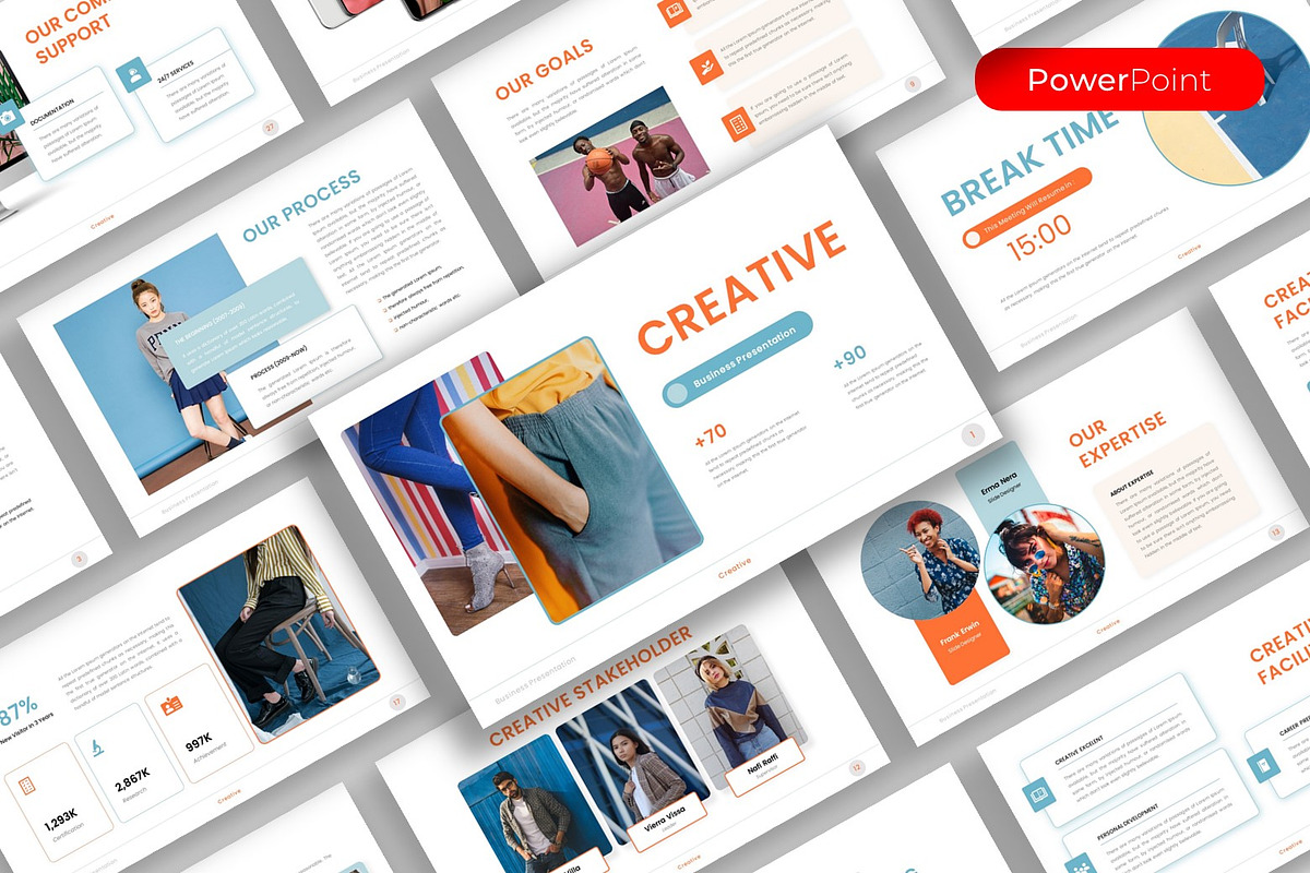 Creative – Business PowerPoint, a Presentation Template by kreatifreya (Photo 1 of 5)