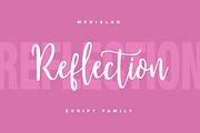Reflection Family, a Handwritten Font by supfonts (Thumbnail 1 of 5)