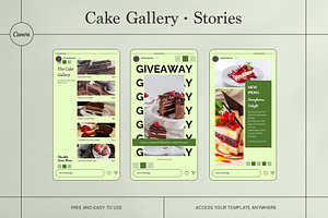 Cake Gallery Social Media Kit