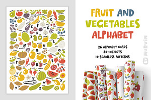 Fruit and vegetables alphabet
