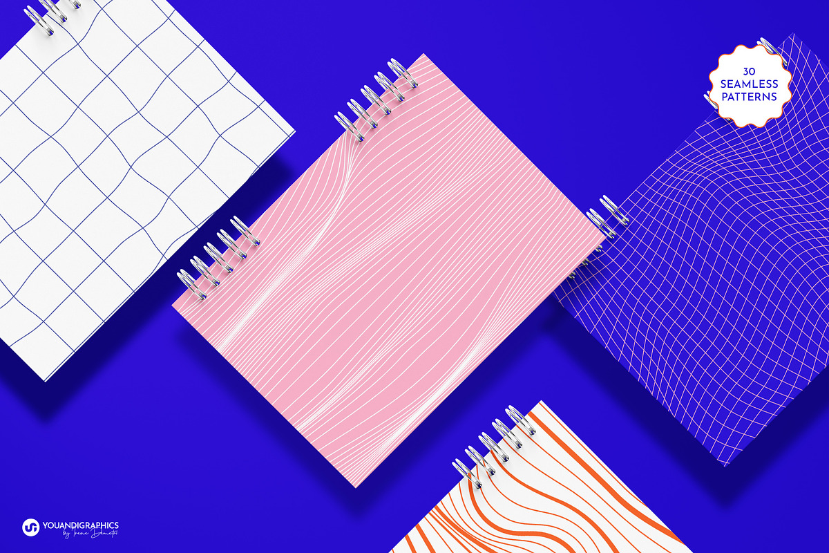 Vibe Lines Seamless Patterns, a Pattern Graphic by Youandigraphics (Photo 6 of 15)