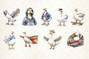 Silly Goose Sublimation Clipart, an Illustration by Dream Creation (Thumbnail 3 of 4)