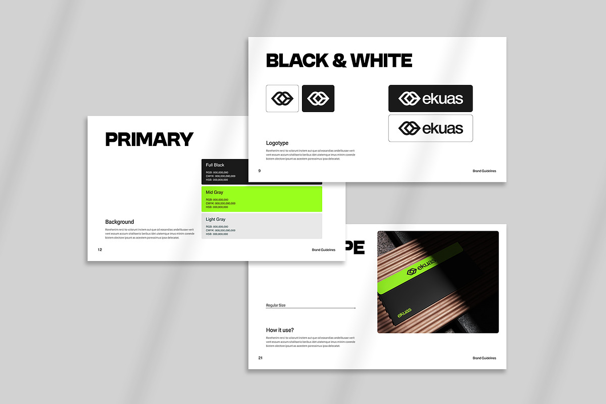 Brand Guideline Presentation Design preview 3