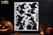 50 Halloween Witch SVG Designs, a Person Illustration by pixaroma (Thumbnail 6 of 7)