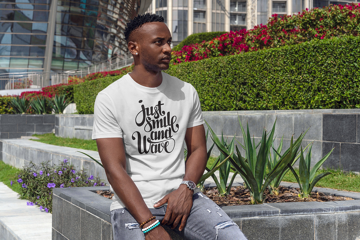 T-Shirt MockUp African Men, a Shirt Mockup by Dikarte.Store (Photo 13 of 14)