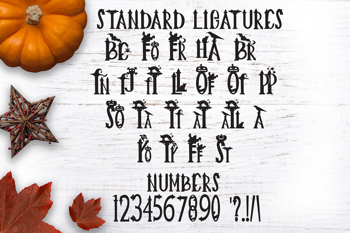 Creepy Halloween Font preview 3