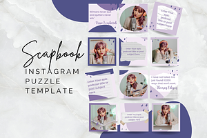 Podcast Instagram Puzzle Template