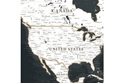 Vector World Map - Pacific View, a Graphic by PorcuPen Works (Thumbnail 6 of 6)