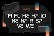 Neo Vector Futuristic Minimal Font, a Sans Serif Font by Rasio Studio (Thumbnail 3 of 7)