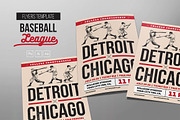 Vintage Baseball Flyers, a Flyer Template by Me55enjah Design (Thumbnail 1 of 5)