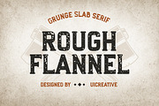 Rough Flannel Slab Serif Font, a Slab Serif Font by UICreative (Thumbnail 1 of 11)