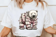 Christmas Polar Bear Lights Clipart, an Illustration by Libby Wishes (Thumbnail 5 of 9)