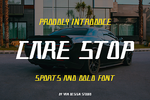 CARE STOP, a Slab Serif Font by Viswal Studio