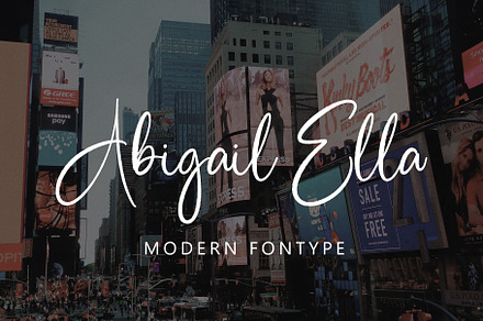 Abigail Ella, a Handwritten Font by HaKi Studio