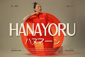 Hanayoru, a Sans Serif Font by Burntilldead