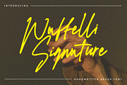 Waffelli - Monoline Signature, a Handwritten Font by tebaltipislab (Thumbnail 1 of 10)