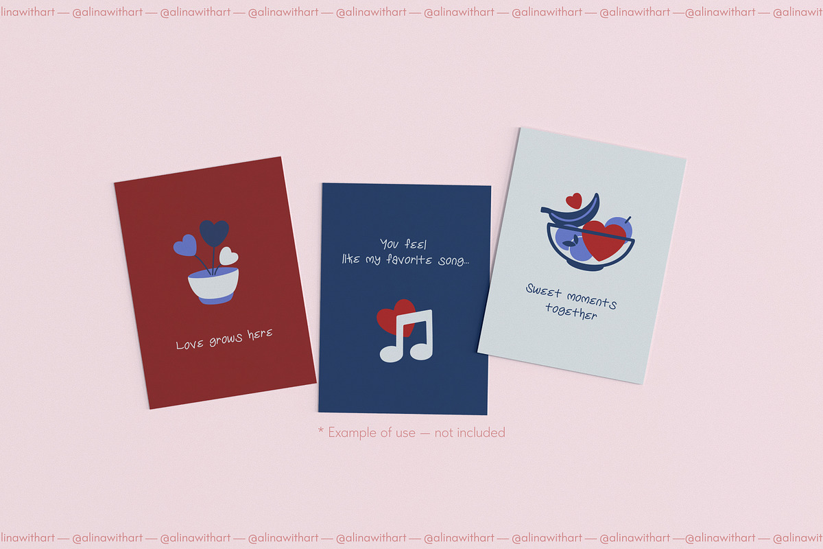 Wellness Valentine Icons, a Seasonal Illustration by alinawithart (Photo 4 of 14)