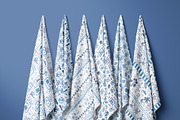 Blue tropical summer beach patterns, a Pattern Graphic by Tani Kuzminka (Thumbnail 17 of 22)