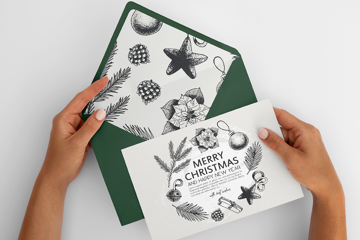 Christmas and New Year set, a Card Template by KPGallery (Photo 2 of 8)