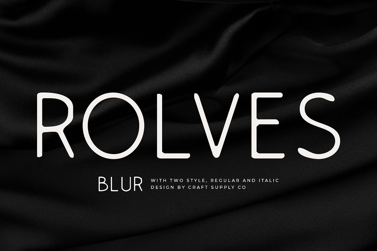 Rolves Blur, a Sans Serif Font by Craft Supply Co. (Photo 1 of 8)