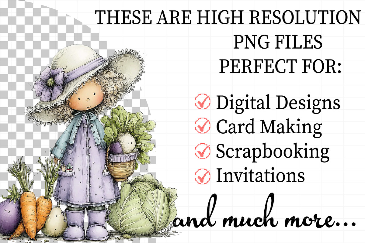 Summer Funny Grandma Clipart, an Illustration by Daily.Designs (Photo 2 of 7)