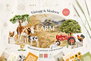 Farm Life Watercolor Collection, an Object Graphic by Julia Dreams (Thumbnail 1 of 12)