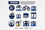 12 Female Volleyball Badge Logo, a Branding & Logo Template by Guavanaboy (Thumbnail 2 of 3)