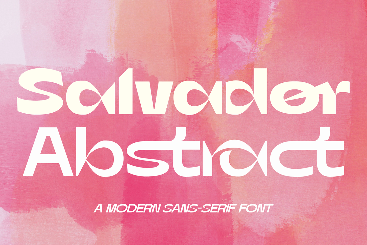 Salvador Abstract Font, a Sans Serif Font by 177Studio (Photo 1 of 8)
