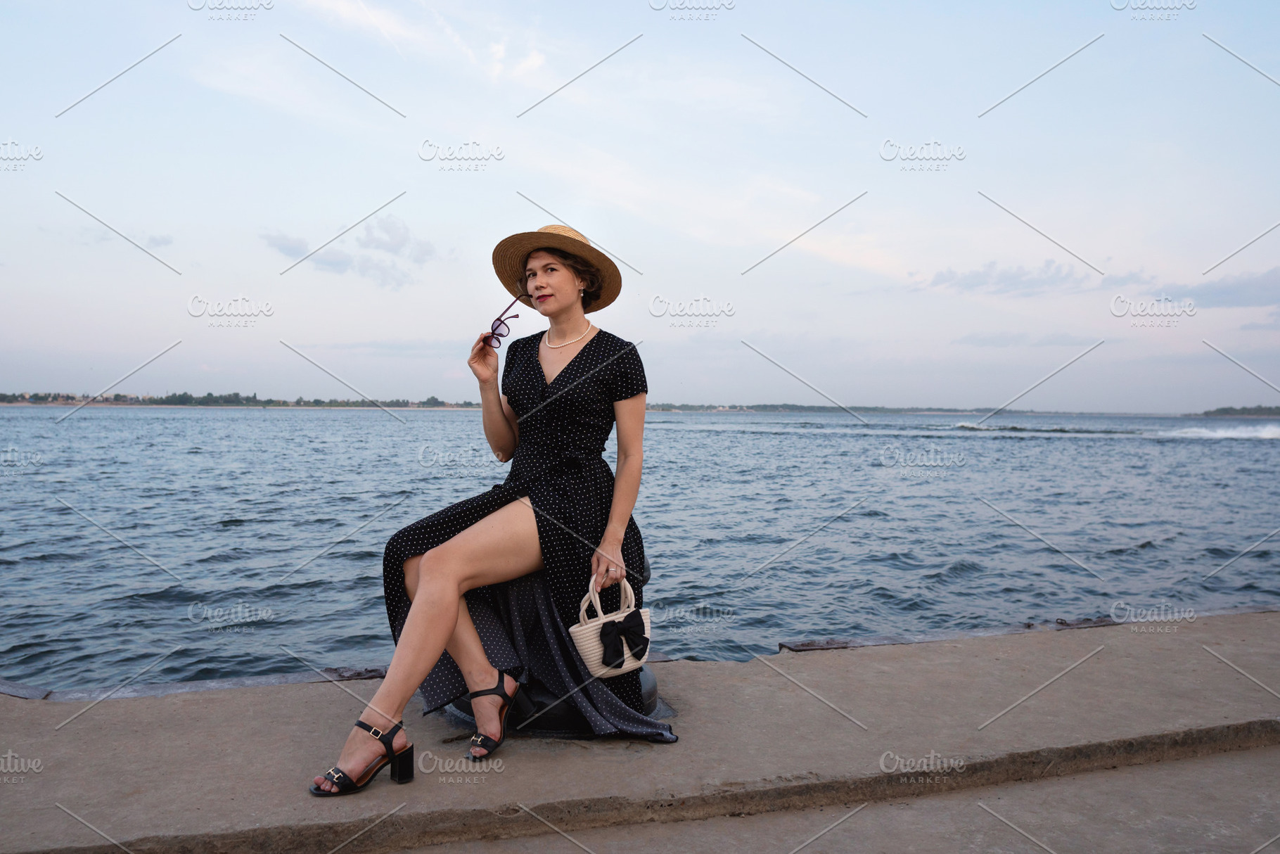 Woman in hat and dress poses, a Person Photo by Elena Vagengeim